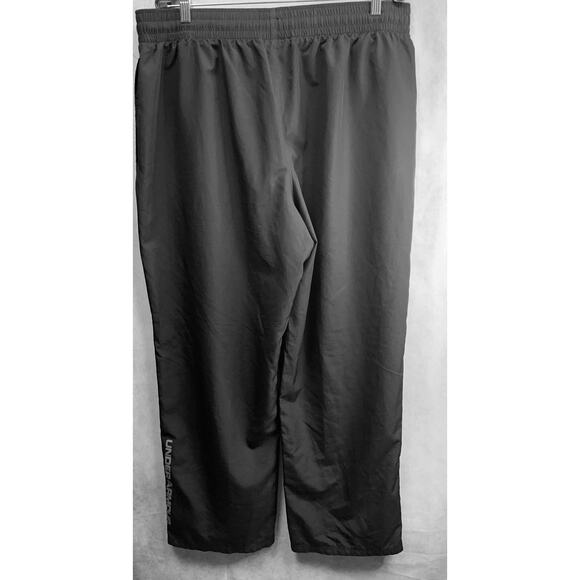 Vintage Y2K Under Armour Mens Track Pant Polyester Mesh Size 2XL Black - Picture 5 of 12